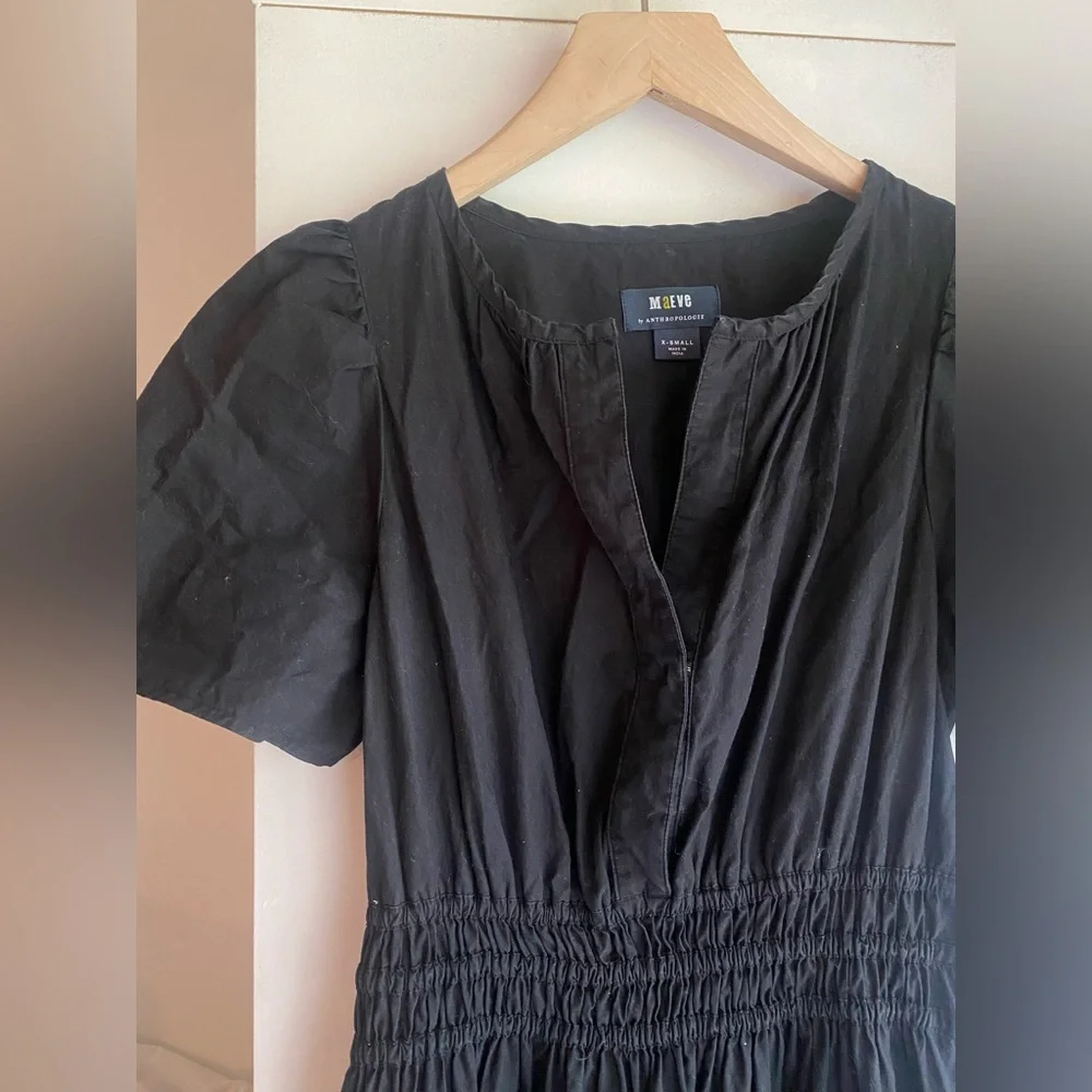 Anthropologie Black Somerset Maxi Dress - Picture 5 of 10